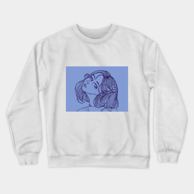 girl Crewneck Sweatshirt by Artbytonishke